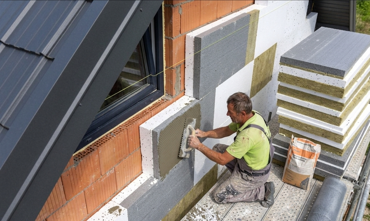 Isolation thermique par l'extérieur (ITE)
